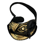 Black And Gold Eye of Providence Print Pet Sling Carrier