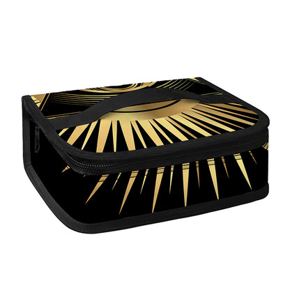 Black And Gold Eye of Providence Print Small Lunch Bag