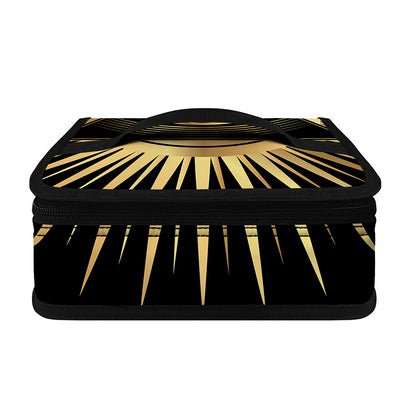 Black And Gold Eye of Providence Print Small Lunch Bag