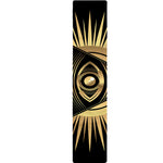 Black And Gold Eye of Providence Print Table Runner