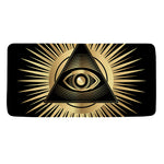 Black And Gold Eye of Providence Print Towel