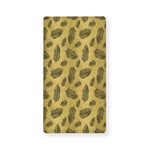Black And Gold Feather Pattern Print Baby Crib Sheet