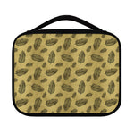 Black And Gold Feather Pattern Print Classic Bible Case