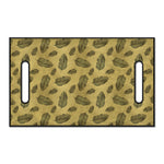 Black And Gold Feather Pattern Print Golf Cart Seat Cover