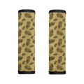 Black And Gold Feather Pattern Print Handle Covers