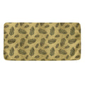 Black And Gold Feather Pattern Print Towel
