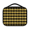 Black And Gold Harlequin Pattern Print Classic Bible Case