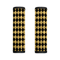 Black And Gold Harlequin Pattern Print Handle Covers