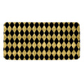 Black And Gold Harlequin Pattern Print Towel