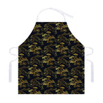 Black And Gold Japanese Tiger Print Adjustable Apron