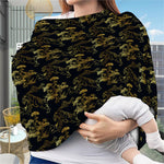 Black And Gold Japanese Tiger Print Baby Seat Cover