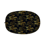 Black And Gold Japanese Tiger Print Car Side Mirror Covers