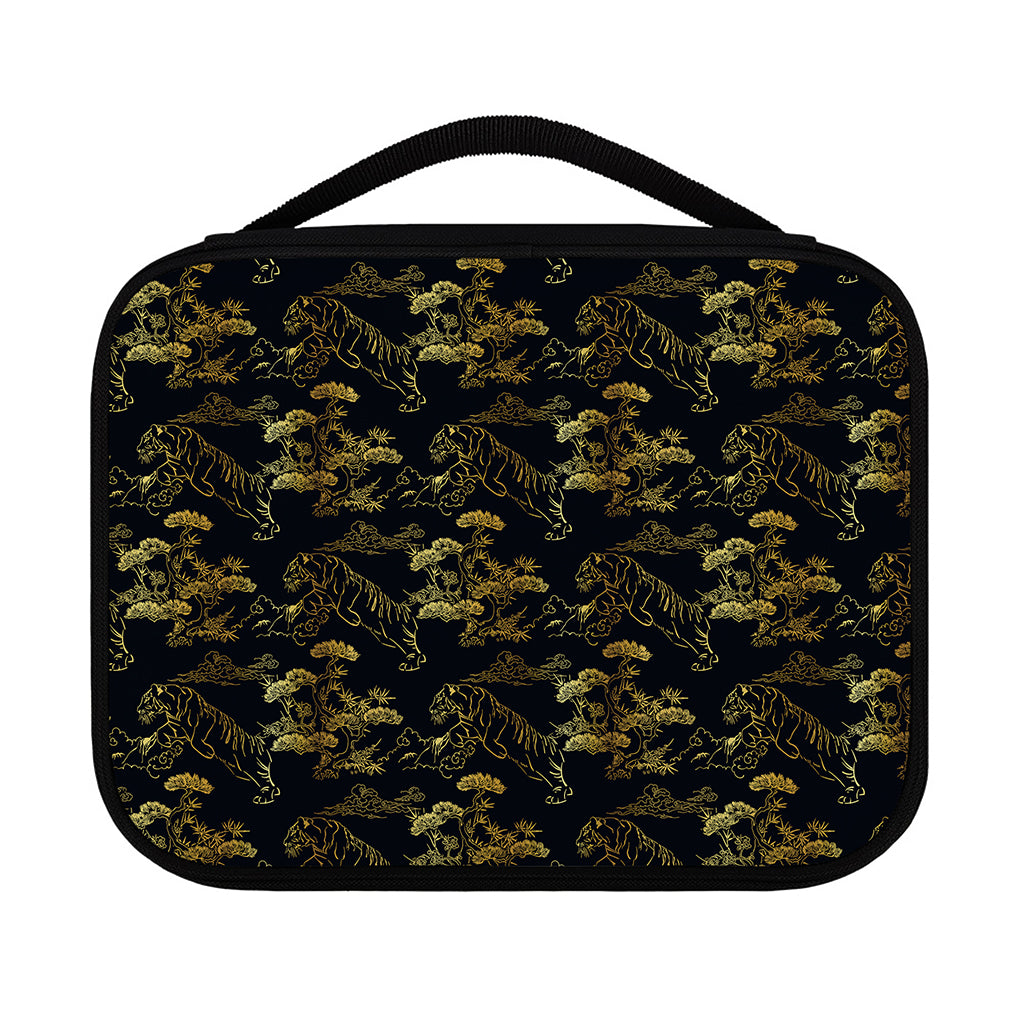 Black And Gold Japanese Tiger Print Classic Bible Case