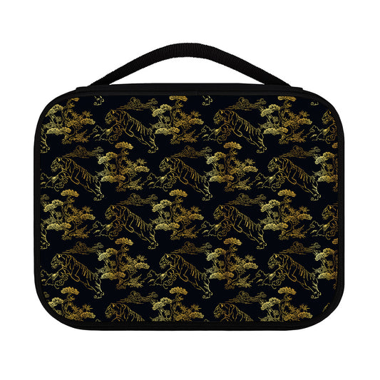Black And Gold Japanese Tiger Print Classic Bible Case