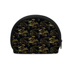 Black And Gold Japanese Tiger Print Coin Purse