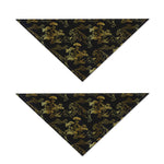 Black And Gold Japanese Tiger Print Dog Bandana