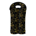 Black And Gold Japanese Tiger Print Double Neoprene Wine Tote