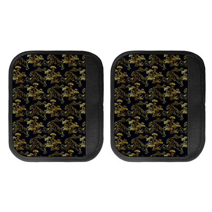 Black And Gold Japanese Tiger Print Handle Covers