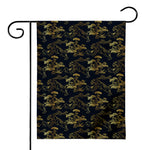 Black And Gold Japanese Tiger Print House Flag