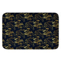 Black And Gold Japanese Tiger Print Indoor Door Mat