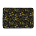 Black And Gold Japanese Tiger Print Kitchen Mat