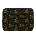 Black And Gold Japanese Tiger Print Laptop Sleeve