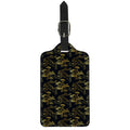 Black And Gold Japanese Tiger Print Luggage Tag