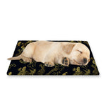Black And Gold Japanese Tiger Print Pet Cooling Mat Cover