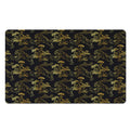 Black And Gold Japanese Tiger Print Polyester Doormat