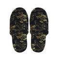 Black And Gold Japanese Tiger Print Slippers