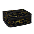 Black And Gold Japanese Tiger Print Small Lunch Bag
