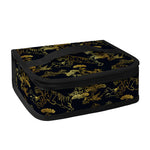 Black And Gold Japanese Tiger Print Small Lunch Bag