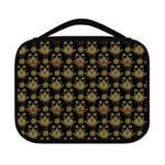 Black And Gold Lotus Flower Print Classic Bible Case