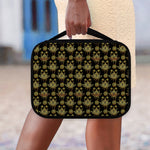 Black And Gold Lotus Flower Print Classic Bible Case