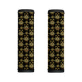 Black And Gold Lotus Flower Print Handle Covers
