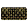 Black And Gold Lotus Flower Print Towel