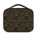 Black And Gold Lotus Pattern Print Classic Bible Case