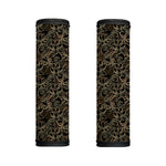 Black And Gold Lotus Pattern Print Handle Covers