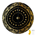Black And Gold Mandala Print Basketball