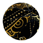 Black And Gold Mandala Print Basketball