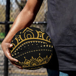 Black And Gold Mandala Print Basketball