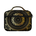 Black And Gold Mandala Print Briefcase Bible Bag