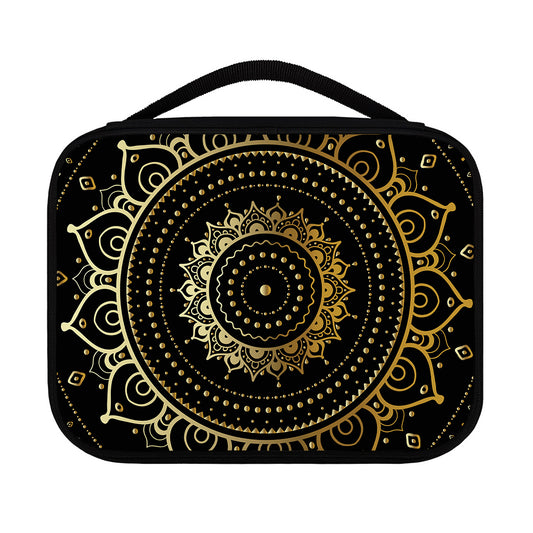 Black And Gold Mandala Print Classic Bible Case