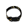 Black And Gold Mandala Print Dog Collar