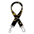 Black And Gold Mandala Print Dog Seat Belt