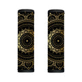 Black And Gold Mandala Print Handle Covers