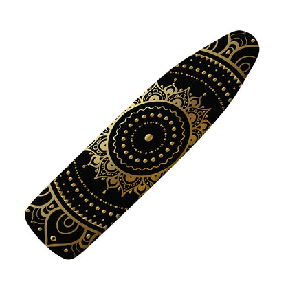 Black And Gold Mandala Print Ironing Board Cover