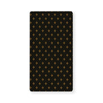 Black And Gold Orthodox Pattern Print Baby Crib Sheet