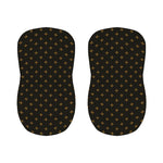 Black And Gold Orthodox Pattern Print Bar Stool Covers