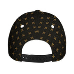 Black And Gold Orthodox Pattern Print Baseball Cap